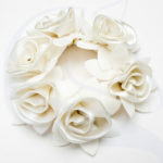 SD Design Rose Scrunchie White