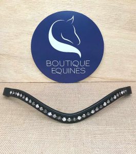 Otto Schumcher Patina XL Curved Browband Black Setting