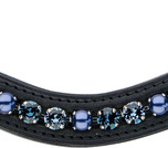 XL 8mm Browband Blue Navy Pearl Mix