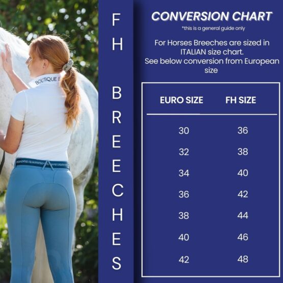 FOR HORSES BREECHES SIZE CHART BOUTIQUE EQUINES