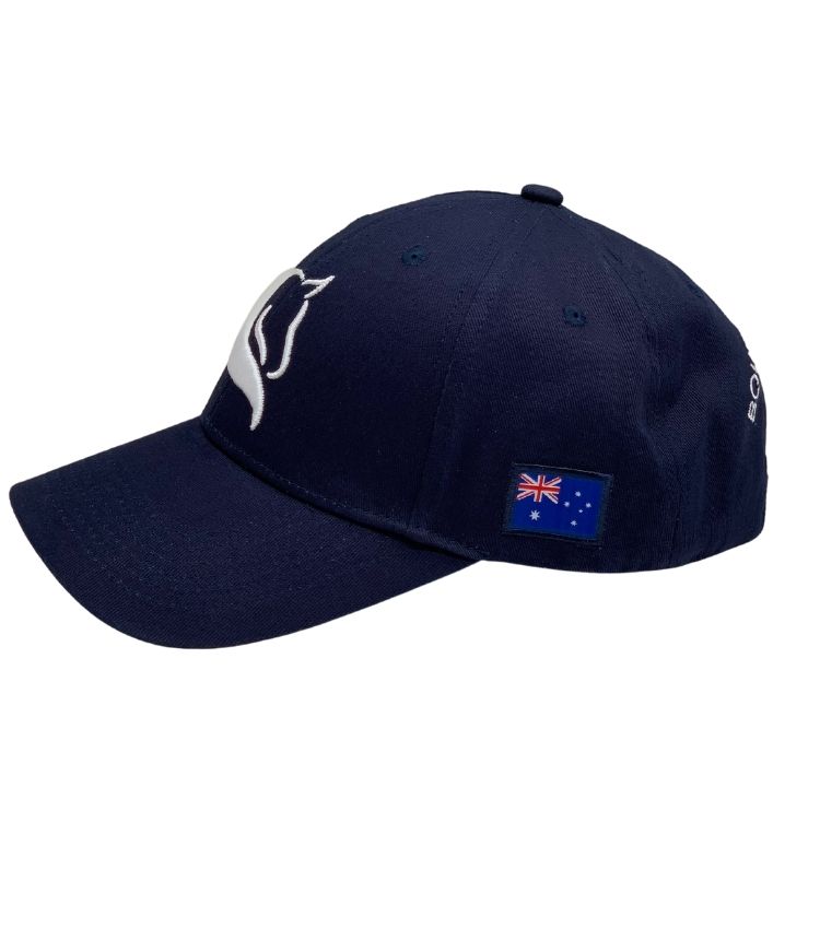 Boutique equines Baseball Cap Navy side