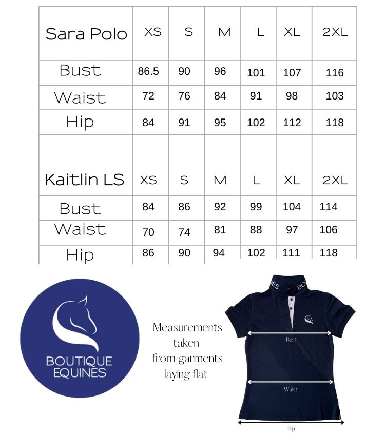 Boutique Essentials measurements