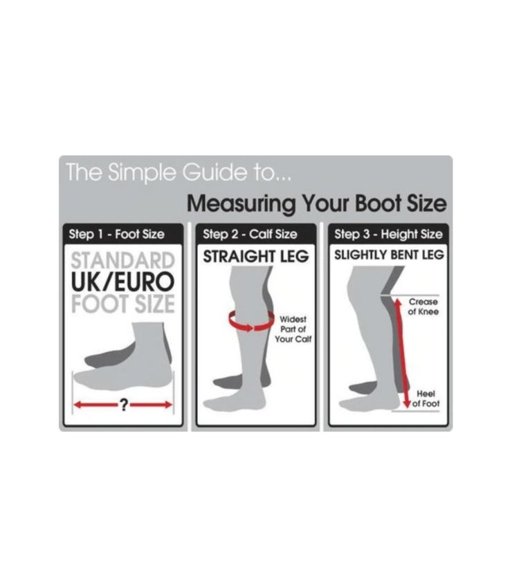 Secchiari Top Boots measuring guide