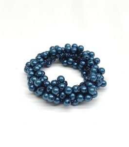 Belle Pearl Scrunchie navy boutique equines