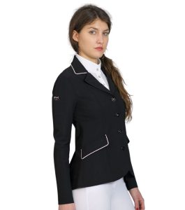 Yakie with pipe jacket by For horses Boutique Equines black front