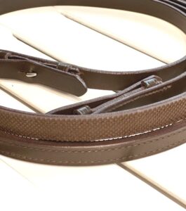 Otto Schumacher brown 12 Rubber rein Boutique Equines