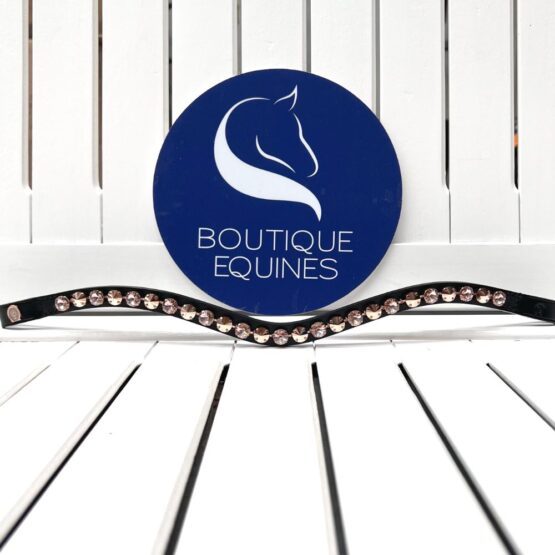 Otto Schumacher Rivoli Rose Gold Browband Boutique Equines