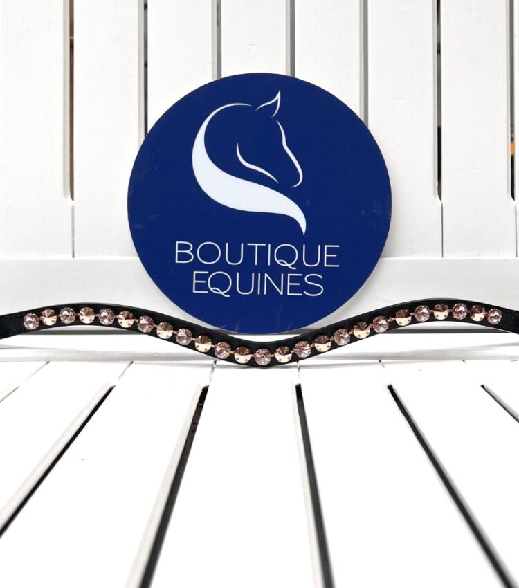 Otto Schumacher Rivoli Rose Gold Browband Boutique Equines