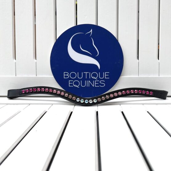 Otto Schumacher Tiffany XL Pink Shading Browband Boutique Equines