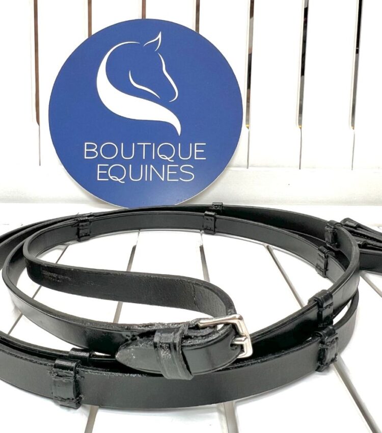 Otto Schumacher plain reins with stops Boutique Equines