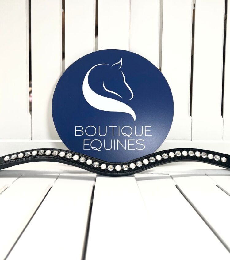 Otto Schumacher Tiffany XL Moonlight Pearl Browband Boutique Equines -2
