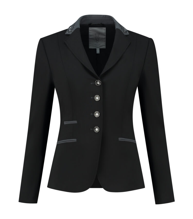 Juul C Jacket Black Diamond front Boutique Equines