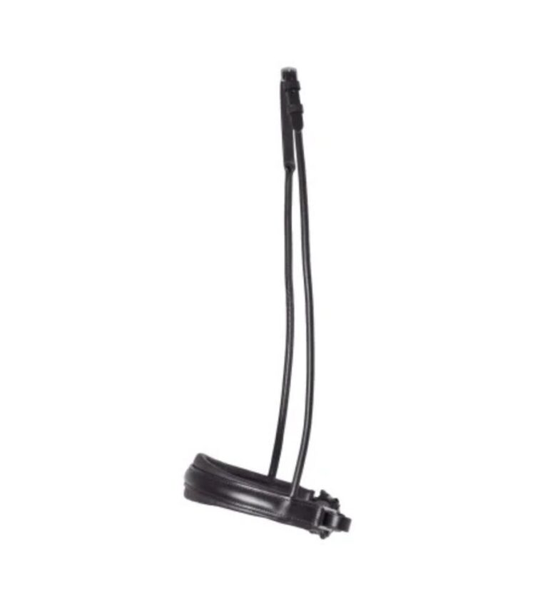 SD Design Black Padded Rolled Noseband Boutique Equines